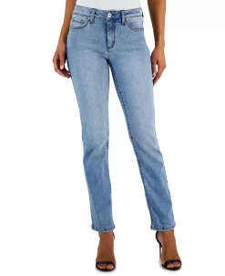 Anne Klein Women's Front-Fly Straight-Leg Jeans -Clothing Shop 23600765 fpx