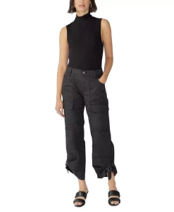 Sanctuary Women's Cali Solid Roll-Tab-Cuffs Cargo Pants -Clothing Shop 23601513 fpx