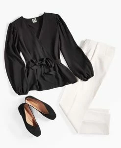 Anne Klein Women's Stretch Slim Hollywood-Waist Ankle Pants -Clothing Shop 23610579 fpx