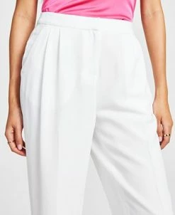 Bar III Women's Textured Straight-Leg Pants, Created For Macy's -Clothing Shop 23612373 fpx