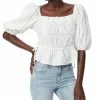 Sam Edelman Women's Square-Neck Peplum Blouse 2 Sam Edelman Women's Square-Neck Peplum Blouse -Clothing Shop 23622153 fpx
