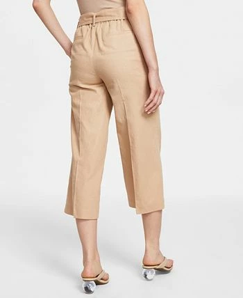 Bar III Women's Linen-Blend Tie-Waist Pants, Created For Macy's 4 Bar III Women's Linen-Blend Tie-Waist Pants, Created For Macy's - Image 2