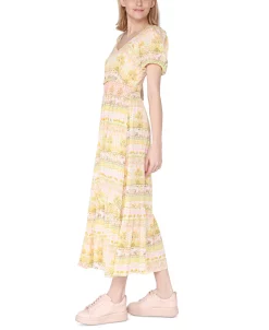 Black Tape Women's Short-Sleeve Smocked-Waist Tiered Maxi Dress 15 Black Tape Women's Short-Sleeve Smocked-Waist Tiered Maxi Dress -Clothing Shop 23625050 fpx