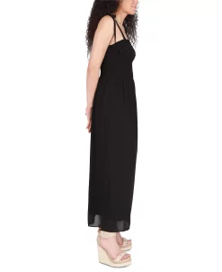Black Tape Women's Tied-Strap Smocked Maxi Dress -Clothing Shop 23625385 fpx