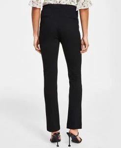 CeCe Women's Front-Slit Straight-Leg Pull-On Ponté Pants -Clothing Shop 23650254 fpx