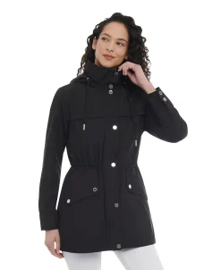 Michael Kors Women's Petite Hooded Anorak Coat -Clothing Shop 23651531 fpx