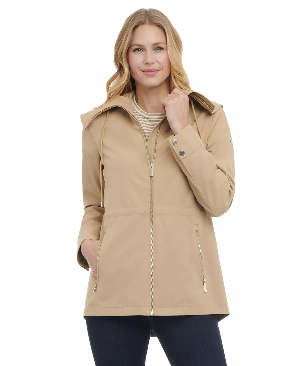 Michael Kors Women's Hooded Anorak Raincoat 7 Michael Kors Women's Hooded Anorak Raincoat - Image 5