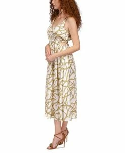 Michael Kors Women's Logo-Print Chain Cutout Dress -Clothing Shop 23657612 fpx