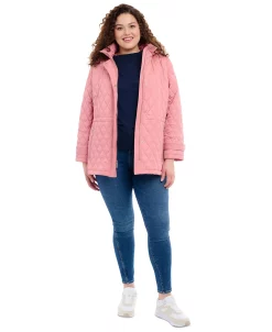 Michael Kors Women's Plus Size Quilted Hooded Anorak Coat -Clothing Shop 23666043 fpx