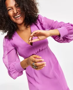 Bar III Women's V-Neck Slit Maxi Dress, Created For Macy's 11 Bar III Women's V-Neck Slit Maxi Dress, Created For Macy's -Clothing Shop 23672541 fpx