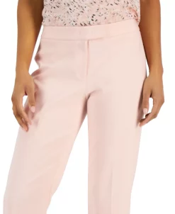 Anne Klein Women's Straight-Leg Asymmetrical-Close Bowie Pants -Clothing Shop 23676809 fpx