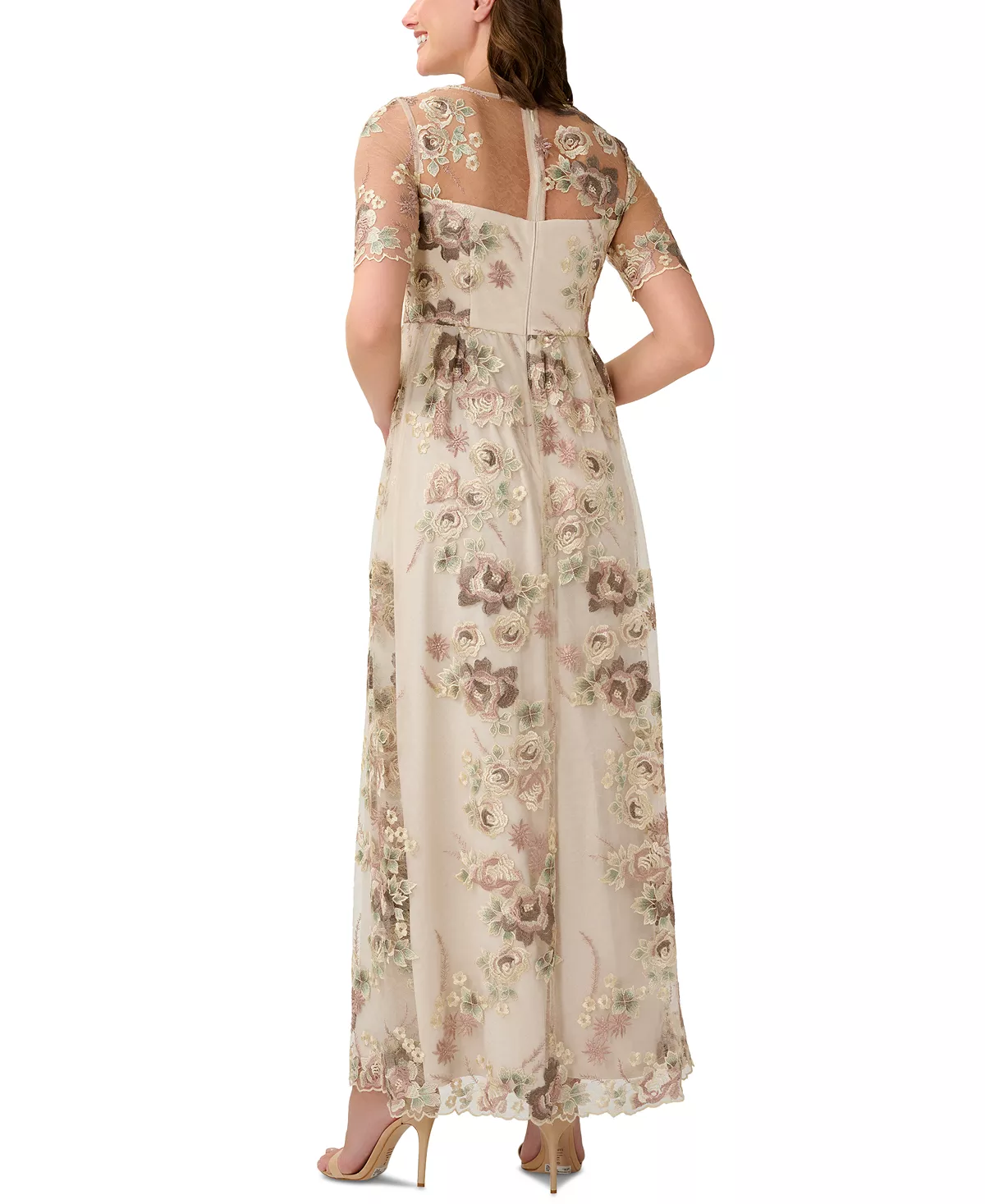 Adrianna Papell Women's Floral-Embroidered Gown 5 Adrianna Papell Women's Floral-Embroidered Gown - Image 3