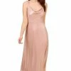 Adrianna Papell Women's Metallic Cowlneck Sleeveless Midi Dress