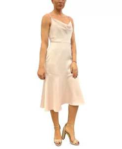 Sam Edelman Women's Cowlneck Sleeveless Satin Midi Dress -Clothing Shop 23706191 fpx