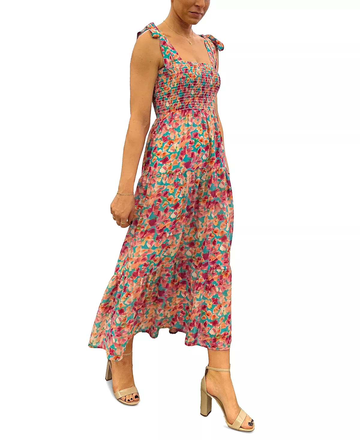 Sam Edelman Ocked Tiered Printed A-Line Dress 5 Sam Edelman Ocked Tiered Printed A-Line Dress - Image 3