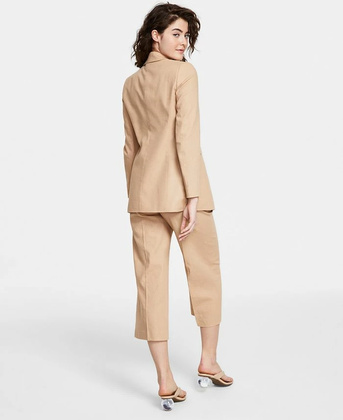 Bar III Women's Linen-Blend Tie-Waist Pants, Created For Macy's 6 Bar III Women's Linen-Blend Tie-Waist Pants, Created For Macy's - Image 4