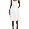 Anne Klein Women's Belted Seersucker Sleeveless Midi Dress 2 Anne Klein Women's Belted Seersucker Sleeveless Midi Dress -Clothing Shop 23719915 fpx