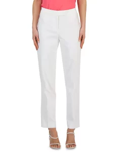 Anne Klein Women's Bowie Double-Weave Straight-Leg Pants -Clothing Shop 23719961 fpx