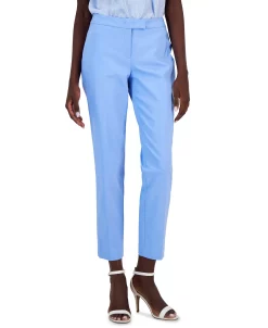 Anne Klein Women's Bowie Double-Weave Straight-Leg Pants -Clothing Shop 23719963 fpx