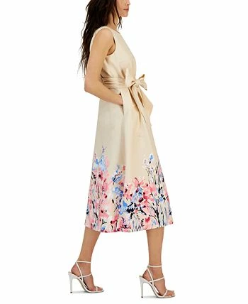 Anne Klein Women's Floral-Print Belted Midi Dress 5 Anne Klein Women's Floral-Print Belted Midi Dress - Image 3