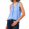 Vince Camuto Plus Size V-Neck Sleeveless Blouse -Clothing Shop 23790731 fpx