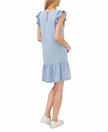 CeCe Women's Ruffled-Sleeve Flounce-Hem Crewneck Dress 4 CeCe Women's Ruffled-Sleeve Flounce-Hem Crewneck Dress - Image 2