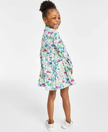 Charter Club Little Girl's Long-Sleeve Floral Shirtdress, Created For Macy's 4 Charter Club Little Girl's Long-Sleeve Floral Shirtdress, Created For Macy's - Image 2