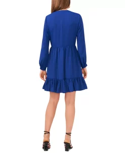 Vince Camuto Women's Ruched Flounce Dress -Clothing Shop 23892255 fpx