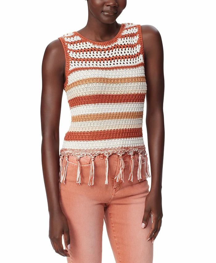 Sam Edelman Women's Fynn Crochet Sleeveless Tank Top 3 Sam Edelman Women's Fynn Crochet Sleeveless Tank Top