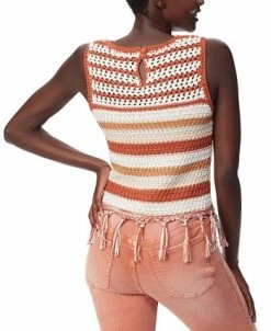 Sam Edelman Women's Fynn Crochet Sleeveless Tank Top 7 Sam Edelman Women's Fynn Crochet Sleeveless Tank Top -Clothing Shop 23911865 fpx