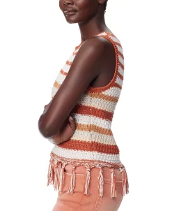 Sam Edelman Women's Fynn Crochet Sleeveless Tank Top 8 Sam Edelman Women's Fynn Crochet Sleeveless Tank Top -Clothing Shop 23911866 fpx