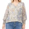 Vince Camuto Plus Size Paisley-Print Crossover Top -Clothing Shop 23921208 fpx