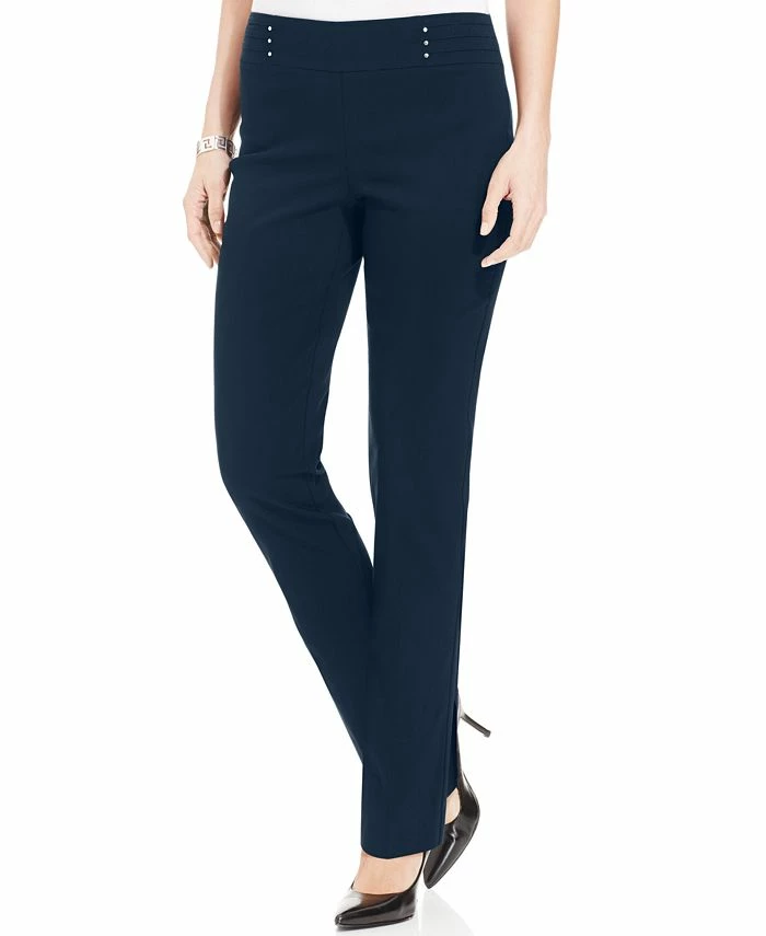 JM Collection Studded Pull-On Tummy Control Pants, Regular And Short Lengths, Created For Macy's 3 JM Collection Studded Pull-On Tummy Control Pants, Regular And Short Lengths, Created For Macy's