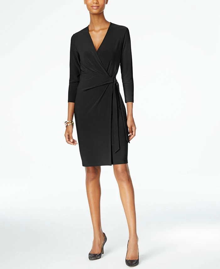 Anne Klein Faux-Wrap Dress 3 Anne Klein Faux-Wrap Dress