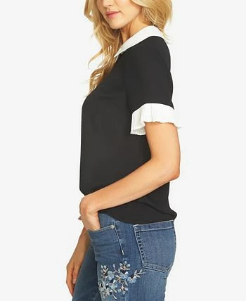 CeCe Olorblocked Collared Blouse 4 CeCe Olorblocked Collared Blouse - Image 2