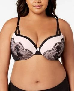 Maidenform Love The Lift Push Up & In Lace Plunge Underwire Bra DM9900 -Clothing Shop 9750962 fpx