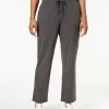 Karen Scott Port Drawstring Straight-Leg Pants, Created For Macy's