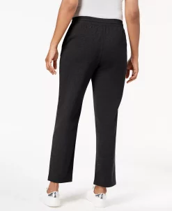 Karen Scott Port Drawstring Straight-Leg Pants, Created For Macy's -Clothing Shop 9868326 fpx